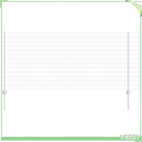 Kit de clôture extérieure - 3336190 - Argent - Acier durable - 25 m x 100 cm (1/5)