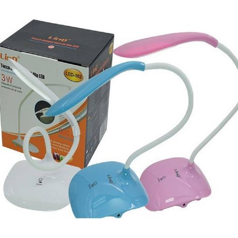 Linq - Lampada Luce Led Da Scrivania Tavolo 3 Watt 500mah Snodata Casa Ufficio Led-162 -