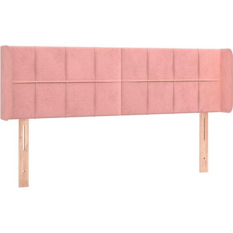 Maison Exclusive - Cabecero de terciopelo rosa 147x16x78/88 cm (1/5)