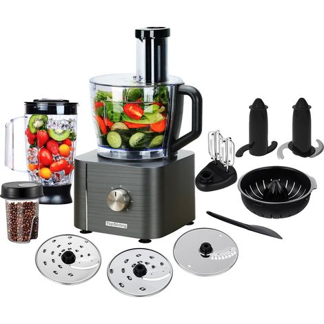 Robot da cucina, 6 funzioni in 1, motore potente, grigio, UE (1/2)