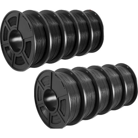 Filamento 3D, 10 kg, inodoro y ecológico, PETG-5BK 5GY (1/2)