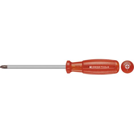 PB Swiss Tools Schraubendreher, für Phillips, mit "Multicraft"-Kraftheft, Kreuzschlitzgröße 0