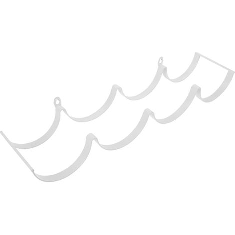 Porte-papier toilette, fer, blanc, mural, pour support mural (1/3)