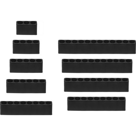 9Pcs Porte-Embouts de Tournevis Organisateur Boîtier de Rangement en Plastique pour Tout Embout de Tournevis Métallique de 1/4" (1/5)