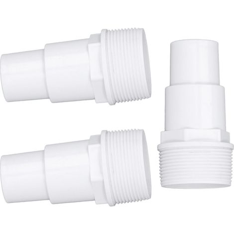 Lot de 3 adaptateurs de tuyau à filetage externe G1-1/2 pour le remplacement des pompes, filtres et skimmers de piscines hors sol (1/5)