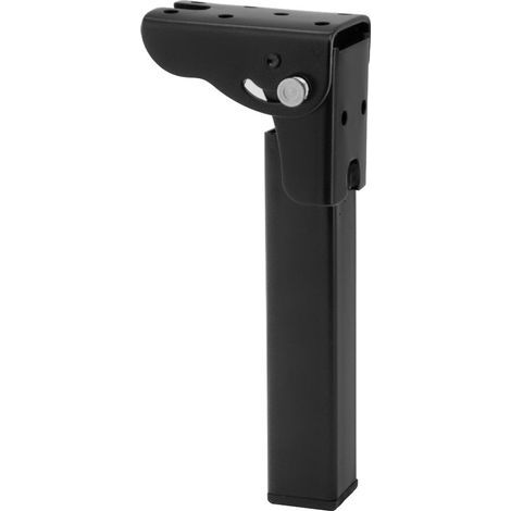 Set of 4 table legs, height: 25 cm, folding table, folding legs optional, color: black. (1/5)