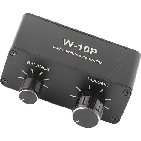 Amplificateur Stéréo Audio avec Réduction de Bruit Active, Contrôle de Volume pour Casque et Haut-Parleurs - Connexions 3.5mm et RCA (1/5)