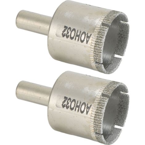 Foret Diamant Double Torsion pour Verre, Marbre, Céramique - Tige Ronde 32mm (1/5)