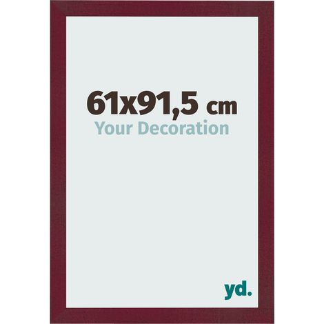 yd. - Cadre photo 61x91.5 - Vin Rouge Patine - MDF - Bologna