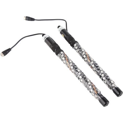 1 Fuß LED-Fahnenmast, 12–24 V, 20 Farben, IP67 wasserdicht, Überlastschutz, Fernbedienung, flexibler Antennenmast, selbstleuchtend (1/5)