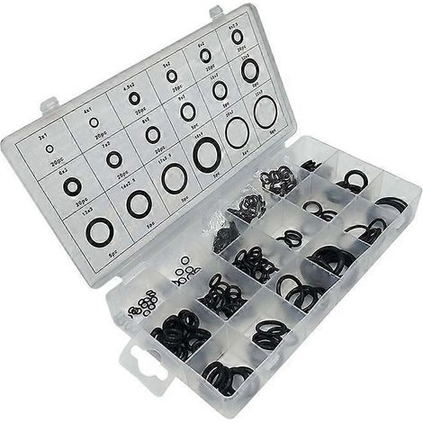 Jeu de 225 joints toriques en cuir noir (1/5)