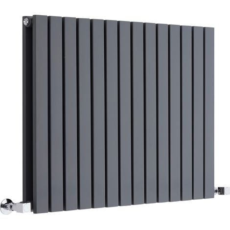 Milano Capri Anthracite Horizontal Double Flat Panel Radiator - 635mm x 826mm