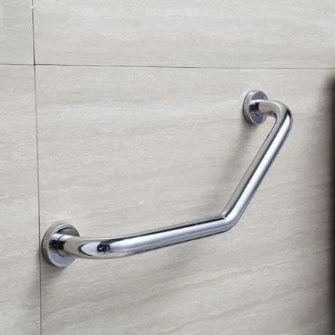 Barre d\'appui Douche en Acier Inox Poignée de Baignoire Porte Serviette Barre d\'appui Salle de Bain pour Personnes Âgées/Enceinte (1/4)