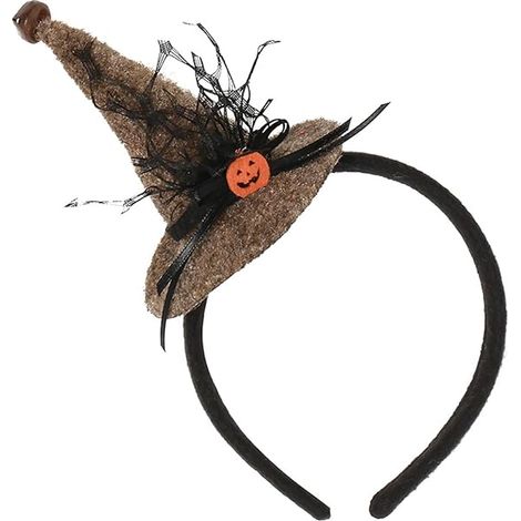 Bandeau de sorcière léger, accessoire de déguisement pour Halloween, pour femmes et filles, idéal pour le cosplay et les fêtes costumées. Décoration parfaite pour les fêtes et déguisements. (1/5)