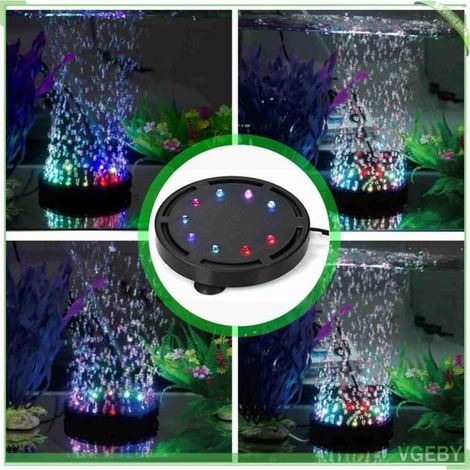 Lumière à bulles LED - FAFEICY - M/L (103/123 mm) - Noir - Plastique+LED - Multi-couleurs & ventouses (1/5)