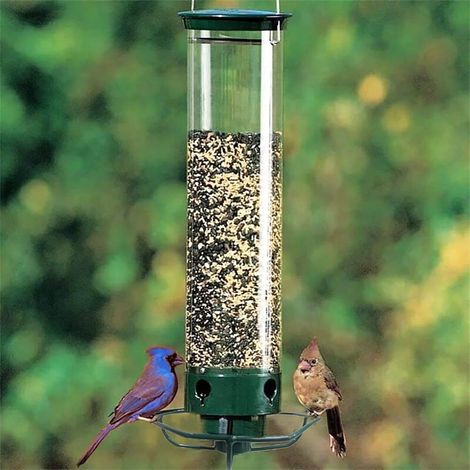 Bird Feeder - Weight Activated Rotating - For External Suspension - 5 Lbs Capacity - 1 Pc (1/5)