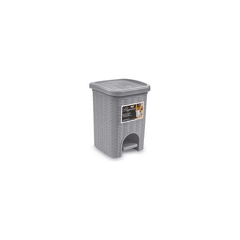 Pattumiera Bidone a Pedale Elegance Stone Grey 20 Litri (1/2)