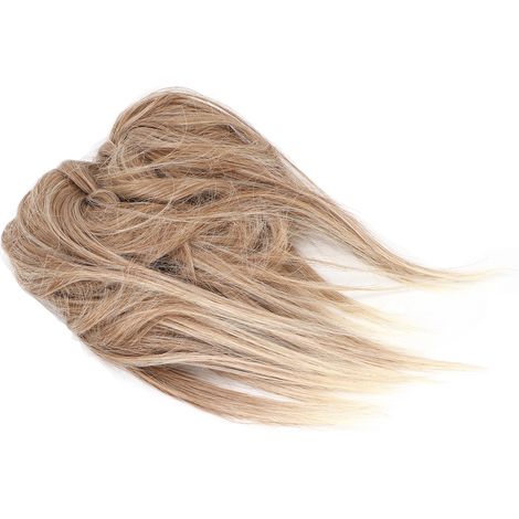 Chignon Déco Tissu Épais avec Bande, Extension Capillaire Synthétique Torsadée pour Femmes et Filles, Coiffure Tousled, Q17-27T613 (1/5)