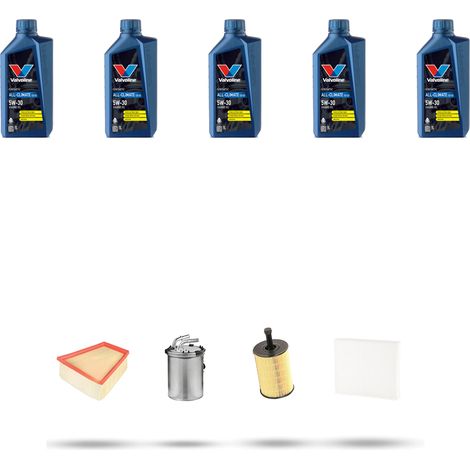 Kit tagliando 4 FILTRI e 5L OLIO compatibile con Seat Ibiza IV 1.4 TDI 59kw dal 2008 (1/5)