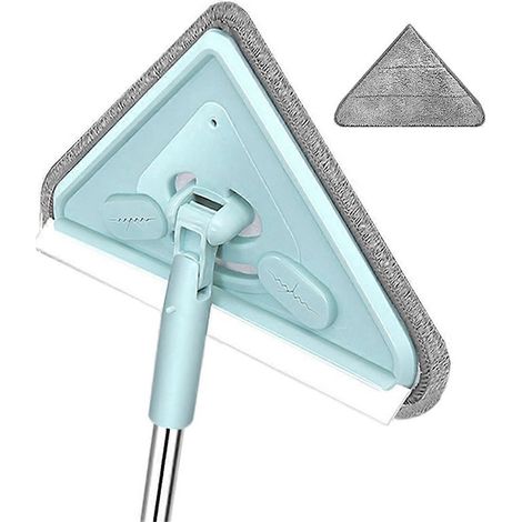 Dreieckiger Wischmopp, Reinigungsmopp mit langem Stiel, 1 Tuch