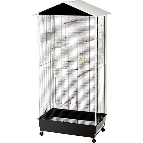 Ferplast NOTA FERPLAST Gabbia Voliera NOTA: Habitat ideale per Canarini, Cocorite. Design italiano, accessori inclusi, resistente e funzionale.. Variante NOTA - Misure: 76.5 x 57 x h 161.5 cm - (1/6)