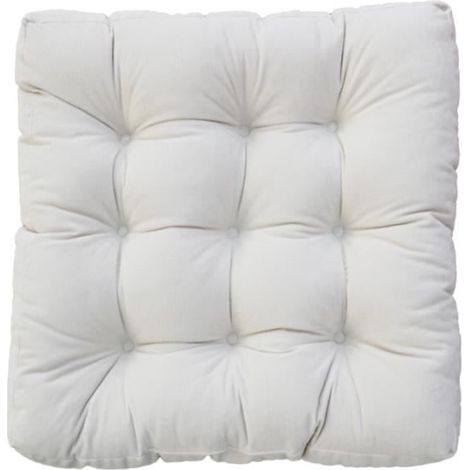Coussins d'Assise Coussins de Chaise 55x55x10cm pour intérieur et extérieur Couverture en Polyester et Remplissage en Coton,C (1/4)