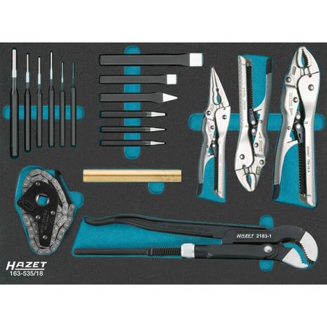 Jeu universel Hazet 163-535/18, nombre d'outils : 18