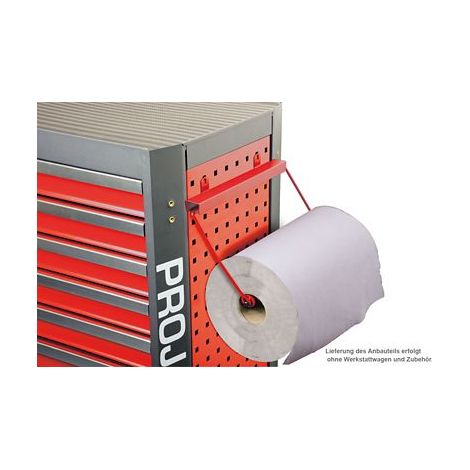 Projahn Zubehör Werkstattwagen mit Vierkantlochung Papierrollenhalter bis Rollenbreite 390 mm Schwarz (1/3)