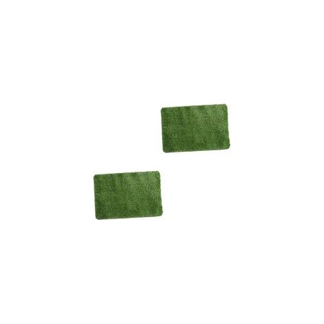 2 Pièces Miniture Décoration Tapis De Sol Intérieur Mini Tapis Vert Faux Gazon Gazon Artificiel Miniature Faux Tapis Extérieur Jardin Mini Maison Décoration Fée Réaliste