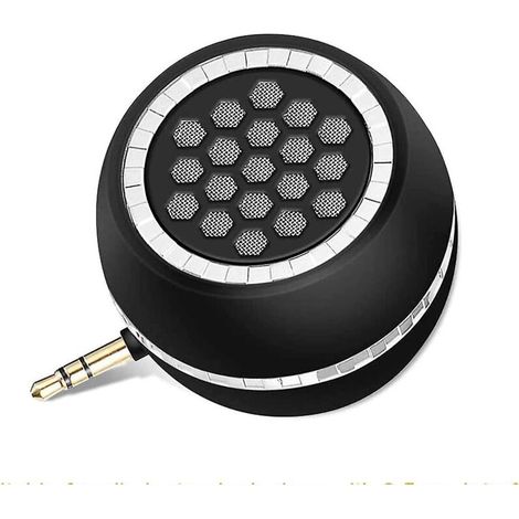 Mini enceinte portable compatible avec iPhone/Android/iPad/ordinateur/iPod, Yuiphint 3W, enceinte pour téléphone portable avec entrée ligne et basses claires. (1/5)