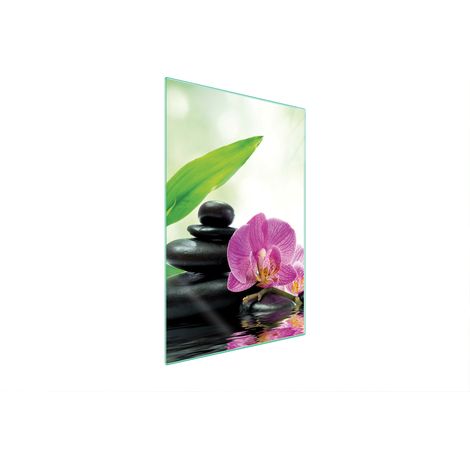 TAGLIERE IN VETRO 35x52 ORCHIDEA (1/5)