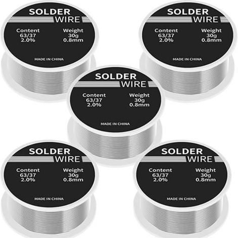 Outil de fer à souder(Only welding wire)5pcs,soudage au industriel chauffé en interne,points de soudure cuivre sur cartes circuits (1/5)