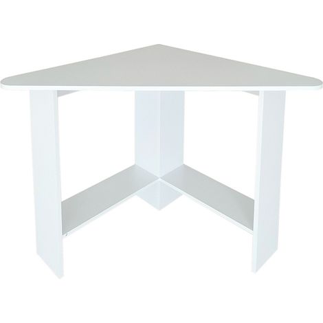 Eckschreibtisch - Holzschreibtisch - 102x72x74 cm - weiß