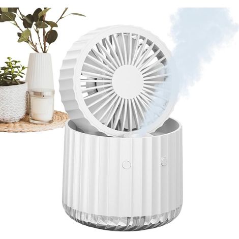 Monsieur Ventilateur, ventilateur à brumisation d'eauVentilateur brumisateur de table – ventilateur de bureau portable d'extérieur, ventilateur brumisateur électrique (1/5)