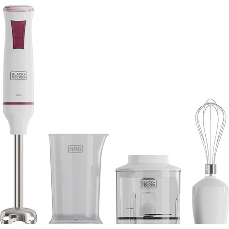 Mixeur Plongeant BXHBA601E 600W 20 Vitesses Fonction Turbo Lames en Acier Inoxydable Design Anti-Éclaboussures Accessoires Amovibles et Lavables au Lave-Vaisselle Sans BPA (1/5)