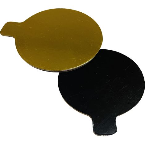 BANKETTKARTE schwarz/gold 6cm 1 Stück. (1/4)