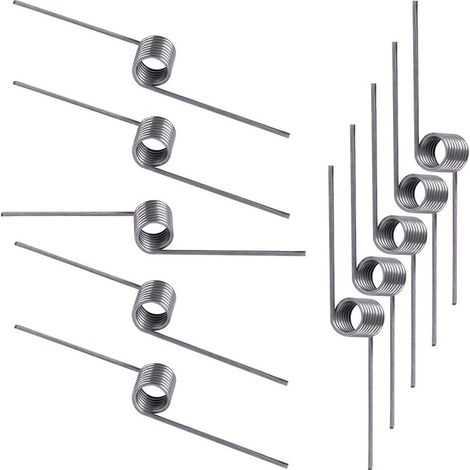 10 Pièces Ressort de Torsion, Ressort de Rappel, Diamètre du Fil 0,7mm, Diamètre Extérieur 5mm, Angle 180°, pour réparations à Domicile (1/5)