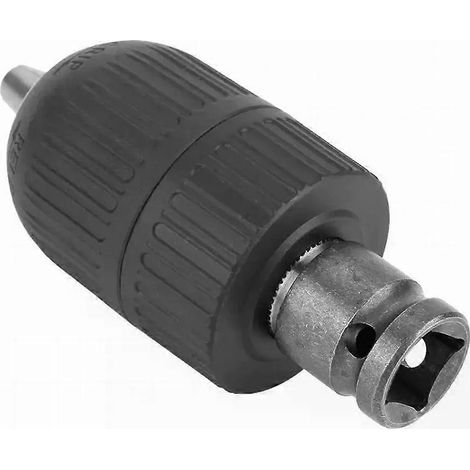 Bohrfutter mit 1/2"-Vierkant-Innensechskantadapter 1/2-20UNF, Schnellspannfutter, Spannbereich 2 mm bis 13 mm (008 bis 051 Zoll) (1/4)