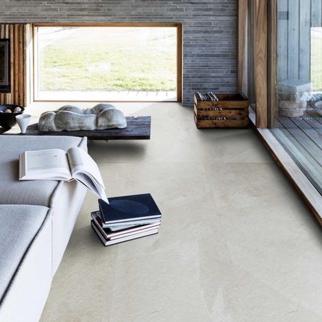 Carrelage Intérieur Effet Pierre ARDESIA 75x75 cm Bianco Ardesia (1/5)