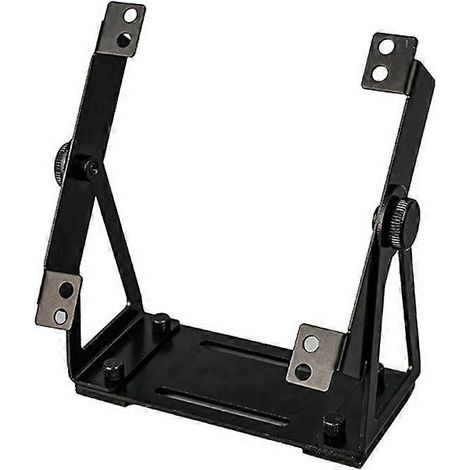 Support de fixation multifonctionnel pour ventilateurs de boîtier PC, compatible avec les ventilateurs de 120 et 140 mm, rotation à 360°, noir. (1/5)