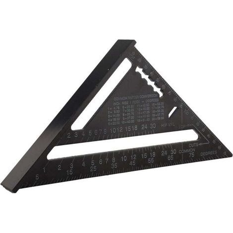 Profilé d'aluminium de 7 pouces, équerre oxydée noire (métrique) (1/4)