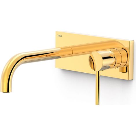 TRES 26230031OR STUDY Pieza Vista para Cuerpo Empotrado De Lavabo Color Oro 24K - ref: 26230031OR