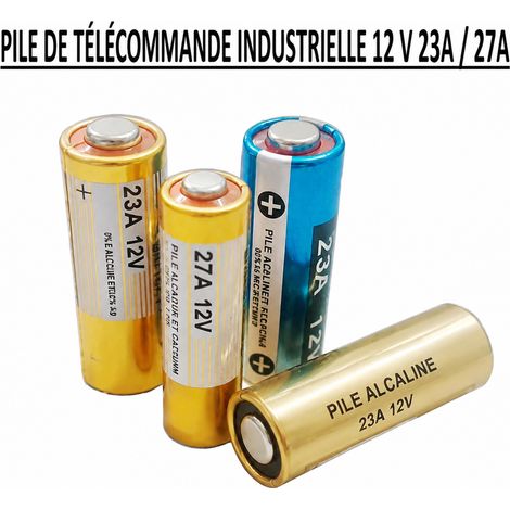 Pile 12V 23A / 27A pour télécommande copieuse 433 MHz 12 23 27a 30 g – Livraison gratuite