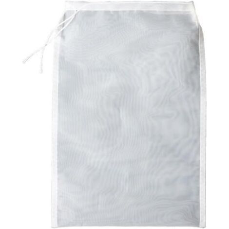 Sollbry Lot de 10 sacs filtrants réutilisables à cordon de serrage 100 mailles, multi-usages, de qualité alimentaire, en maille fine, pour noix, lait, jus, infusion à froid, brassage à domicile (20 x