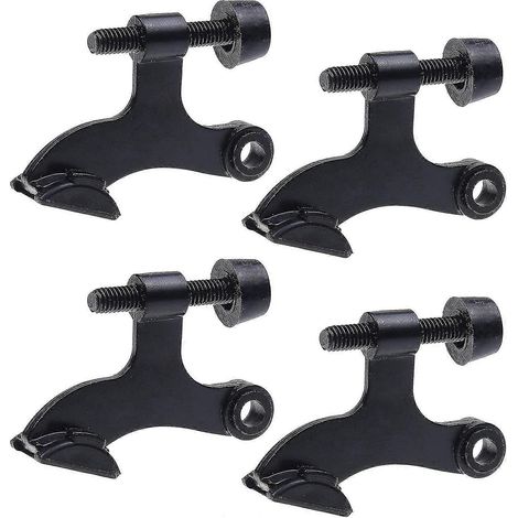 butées de porte noires pour charnières - avec capuchons de protection - faciles à installer - protègent les murs (1/5)