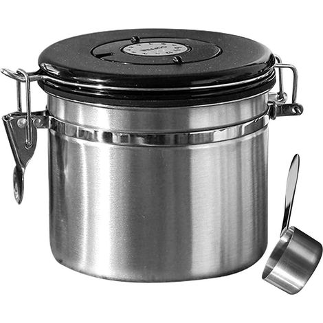 Boîte de rangement hermétique pour café et thé en grains, portable et idéale pour la cuisine. (1/5)