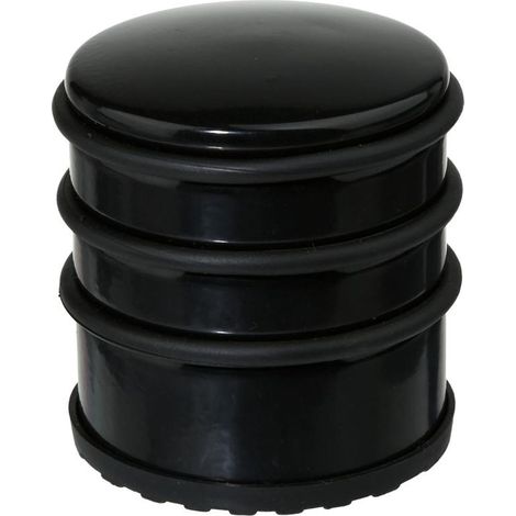 Butoir de porte en métal haut noir élégant (1/3)