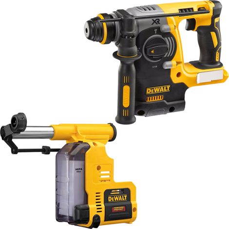 DeWalt DCH 273 N Akku Kombihammer 18 V 2,1 J SDS Plus Brushless + D 25303 DH Staubabsaugung - ohne Akku, ohne Ladegerät (1/5)