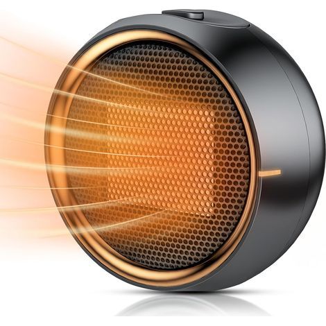 Calefactor eléctrico portátil de cerámica PTC para uso interior, calefacción eficiente en 2 segundos, protección contra vuelco y sobrecalentamiento (1/5)