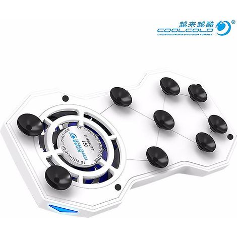 Support de téléphone portable tendance avec coussinet de refroidissement intégré - Couleur : Blanc (1/4)